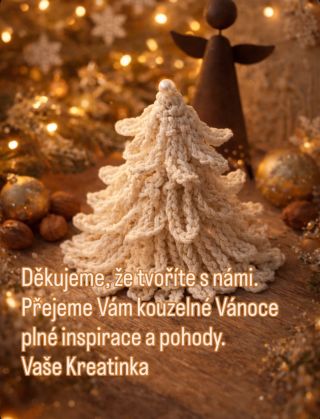 Vánoce jsou o klidu, teple a maličkostech, které dělají radost 🤍 Děkujeme, že tvoříte s Kreatinkou a jste součástí našeho...
